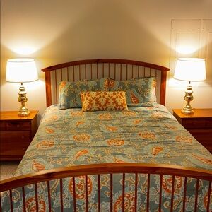 Polished Brass Table Lamps (2)